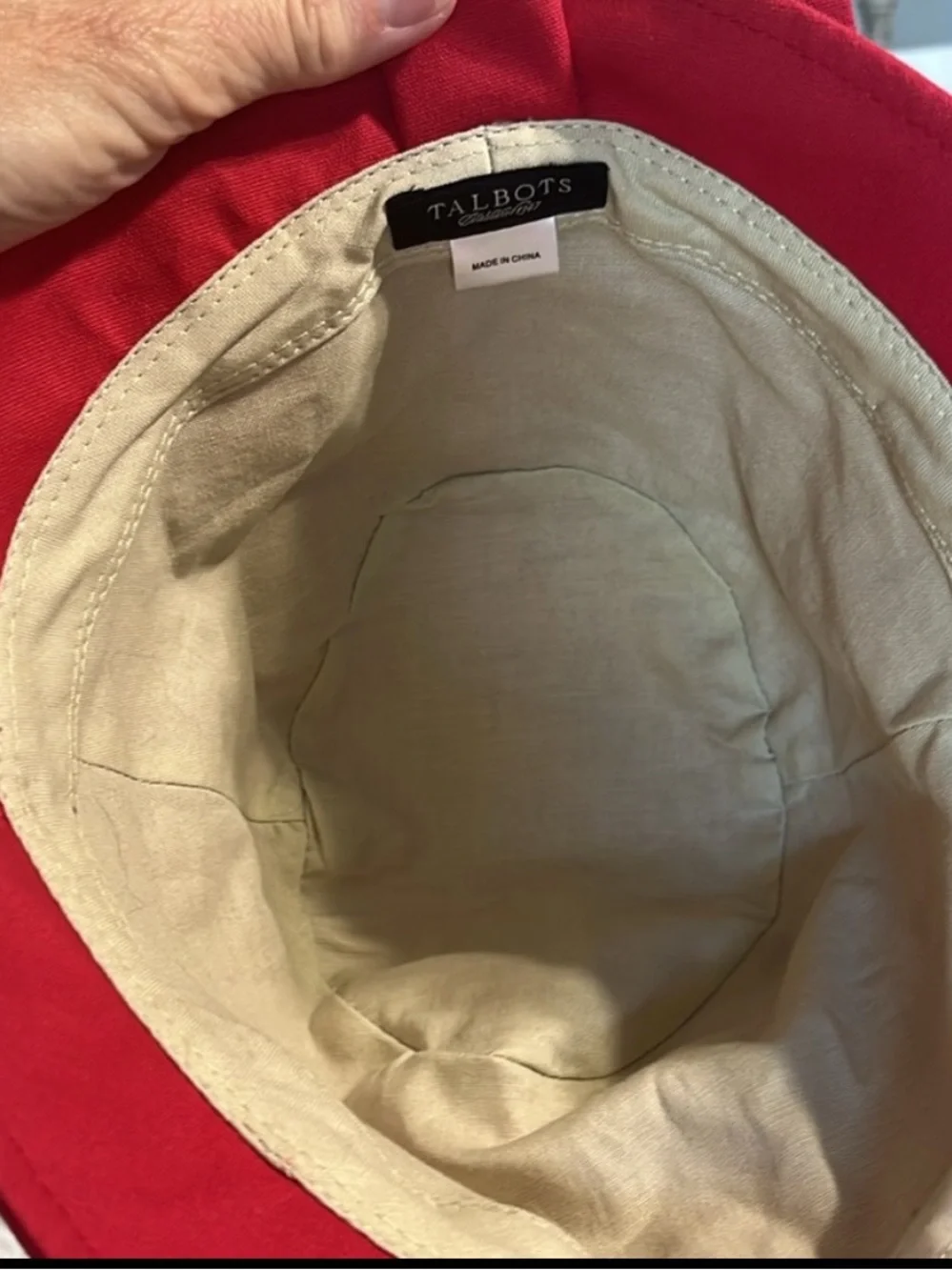 Red Bow Kids Cotton Bucket Hat